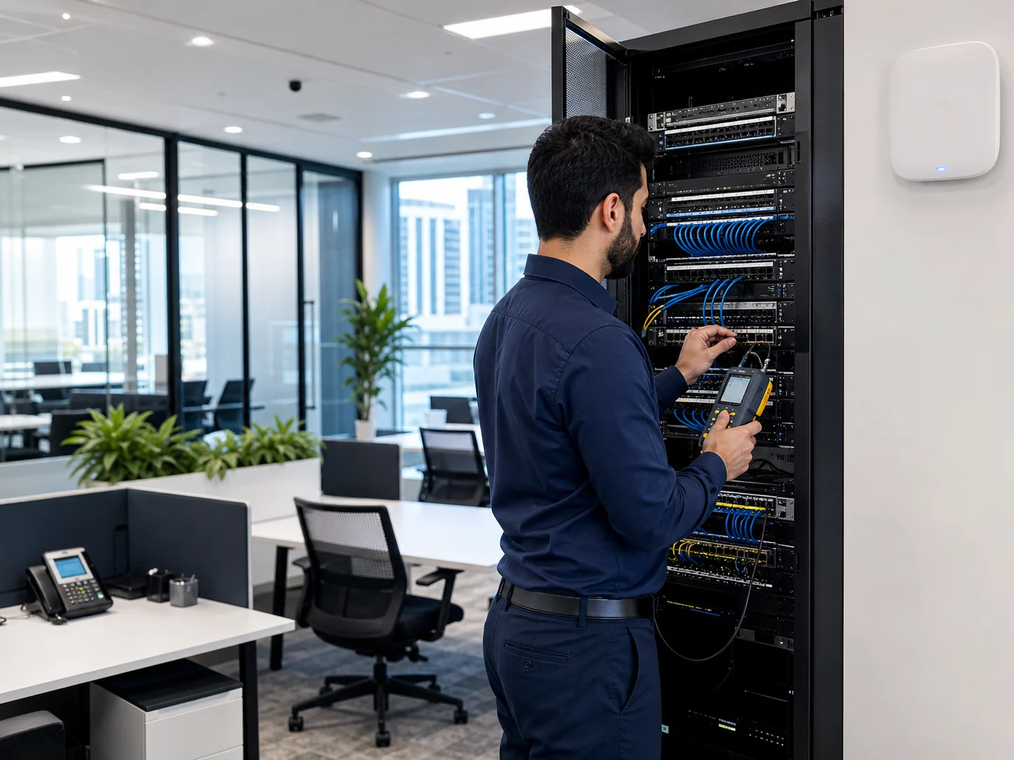Professional office network installation